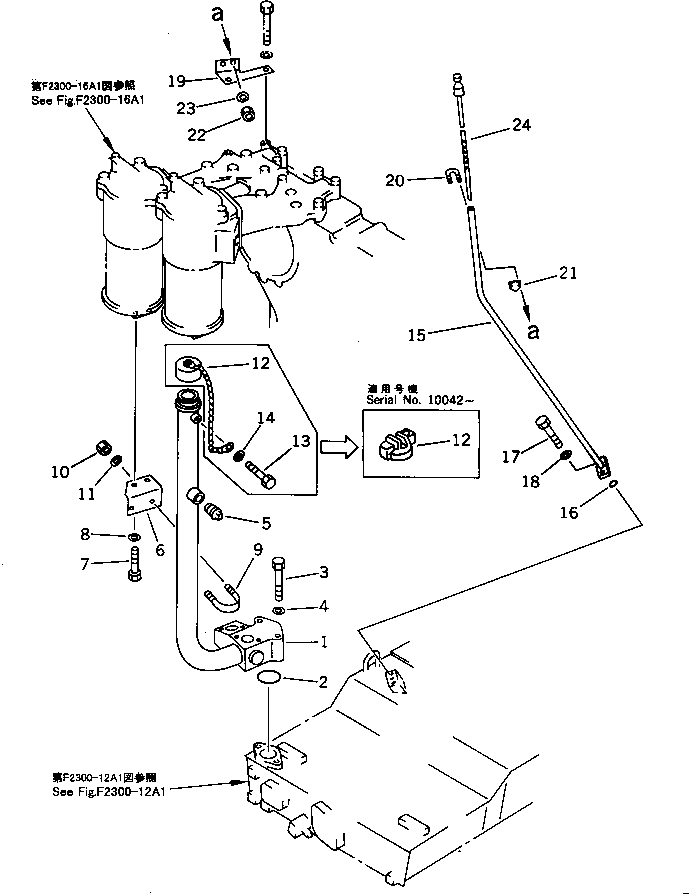 Komatsu parts book diagram for D275A-2 S/N 10001-UP (-50cent. Spec.): GAUGE AND PIPING (COLD WEATHER (B) SPEC.)