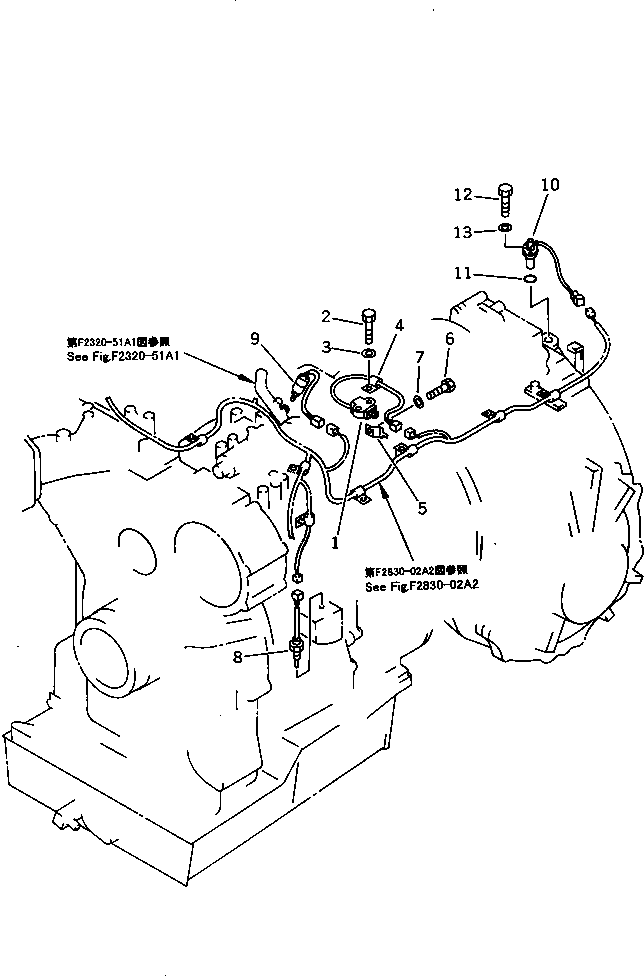 Komatsu parts book diagram for D275A-2 S/N 10001-UP (-50cent. Spec.): LIMIT SWITCH (COLD WEATHER (B) SPEC.)