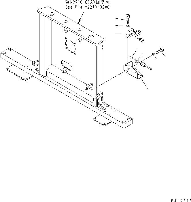 Bulldozers Komatsu / D275A-5 S/N 25001-UP(d275a-5c) / SENSOR AND BRACKET (WITHOUT SHOE SLIP CONTROL)(#25001-26075)(120030 : E0200-01A1)