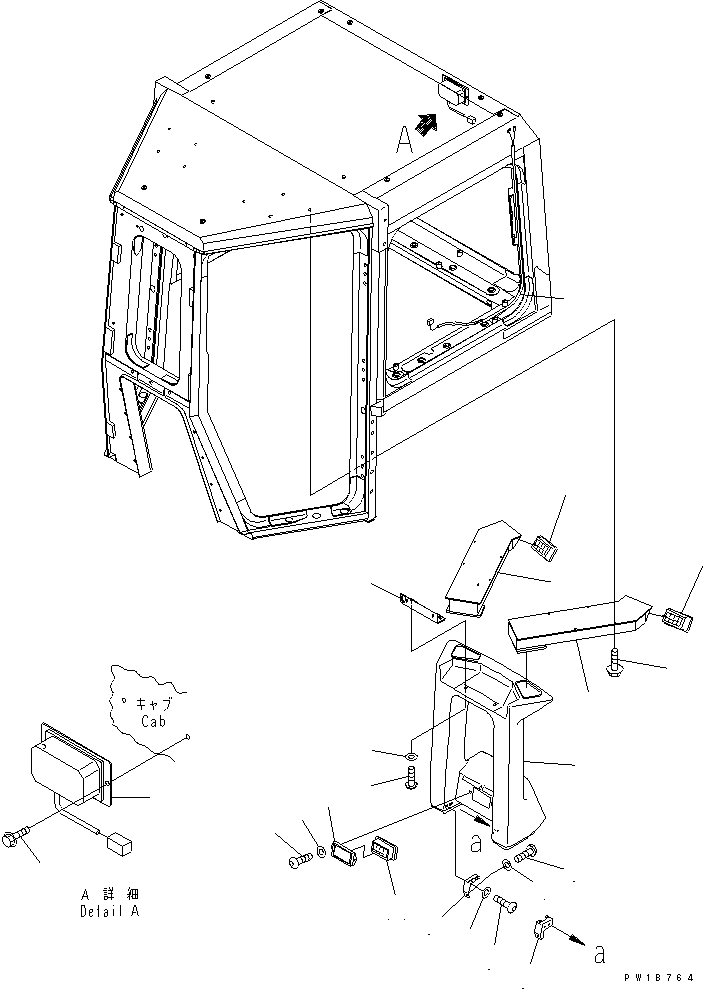 Bulldozers Komatsu / D275A-5 S/N 25001-UP(d275a-5c) / CAB (AIR CONDITIONER DUCT)(240220 : K0210-11A0)