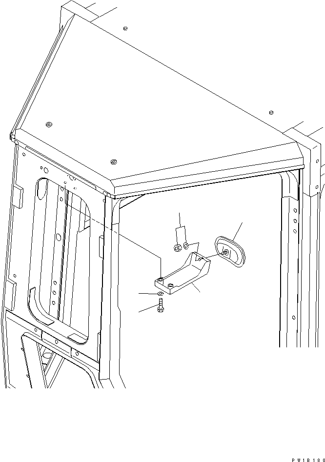 Bulldozers Komatsu / D275A-5 S/N 25001-UP(d275a-5c) / BACK MIRROR(240270 : K0320-01A0)
