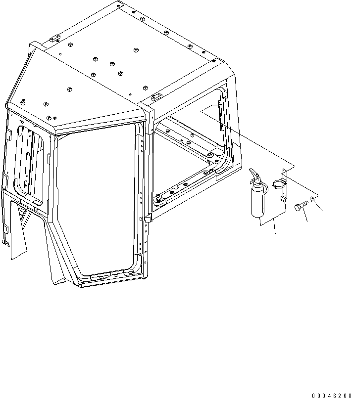Bulldozers Komatsu / D275A-5 S/N 25001-UP(d275a-5c) / EXTINGUISHER(240360 : K0830-01A0)