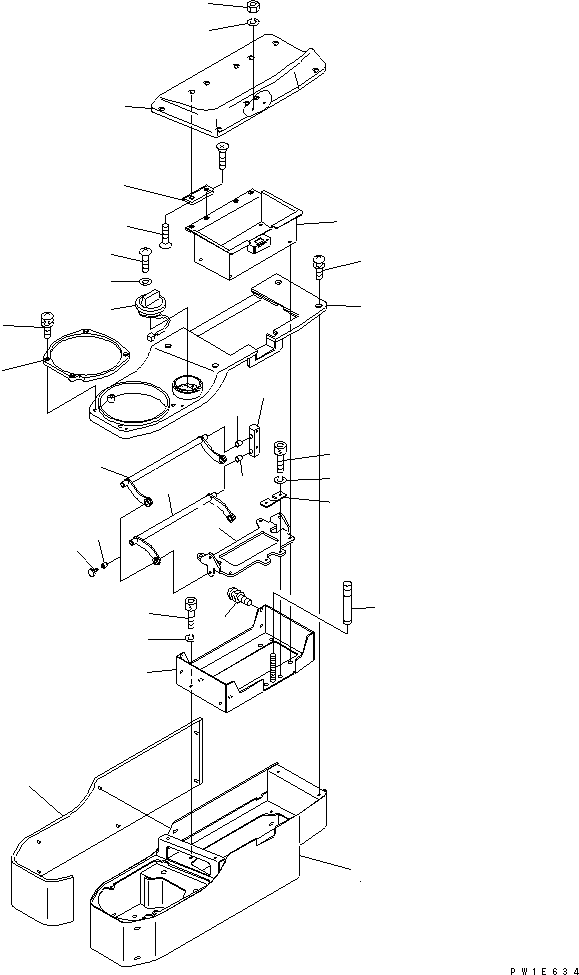 Bulldozers Komatsu / D275A-5 S/N 25001-UP(d275a-5c) / FLOOR FRAME (TRAVEL CONTROL) (LEVER AND CONSOLE)(240580 : K2110-08A0)