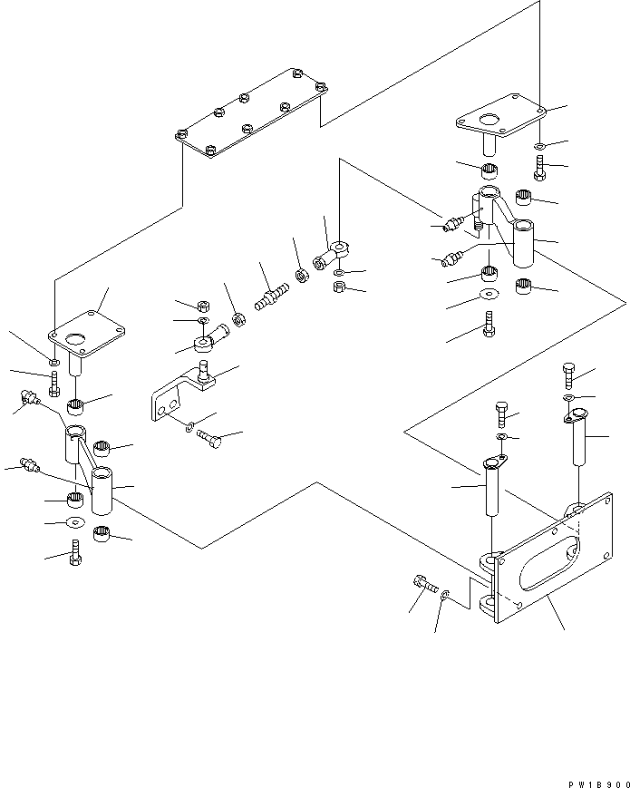 Bulldozers Komatsu / D275A-5 S/N 25001-UP(d275a-5c) / TRAVEL CONTROL (ADJUST LINK)(240590 : K2110-09A0)