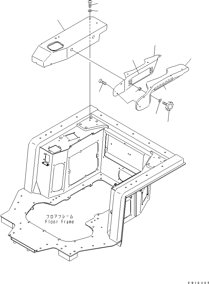 Bulldozers Komatsu / D275A-5 S/N 25001-UP(d275a-5c) / ARMREST (WITHOUT RIPPER)(240670 : K2110-16A0)