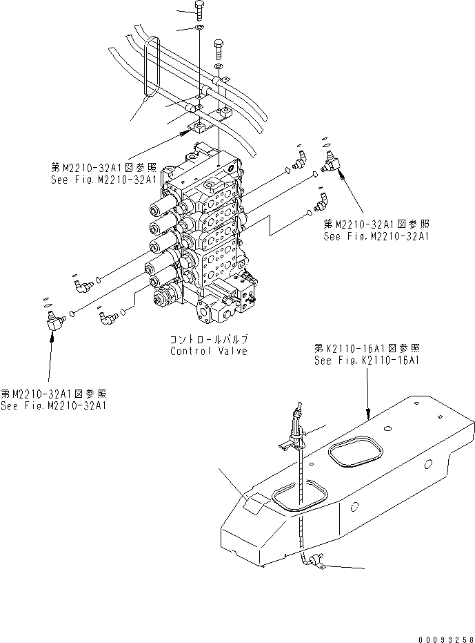 Bulldozers Komatsu / D275A-5 S/N 25001-UP(d275a-5c) / BLADE CONTROL (DUAL TILT PITCH DOZER)(#26076-)(241000 : K2510-01A0A)