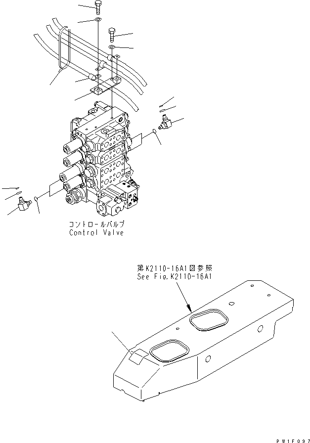 Bulldozers Komatsu / D275A-5 S/N 25001-UP(d275a-5c) / BLADE CONTROL (STRAIGHT TILT DOZER)(#25001-26075)(241010 : K2510-01A1)