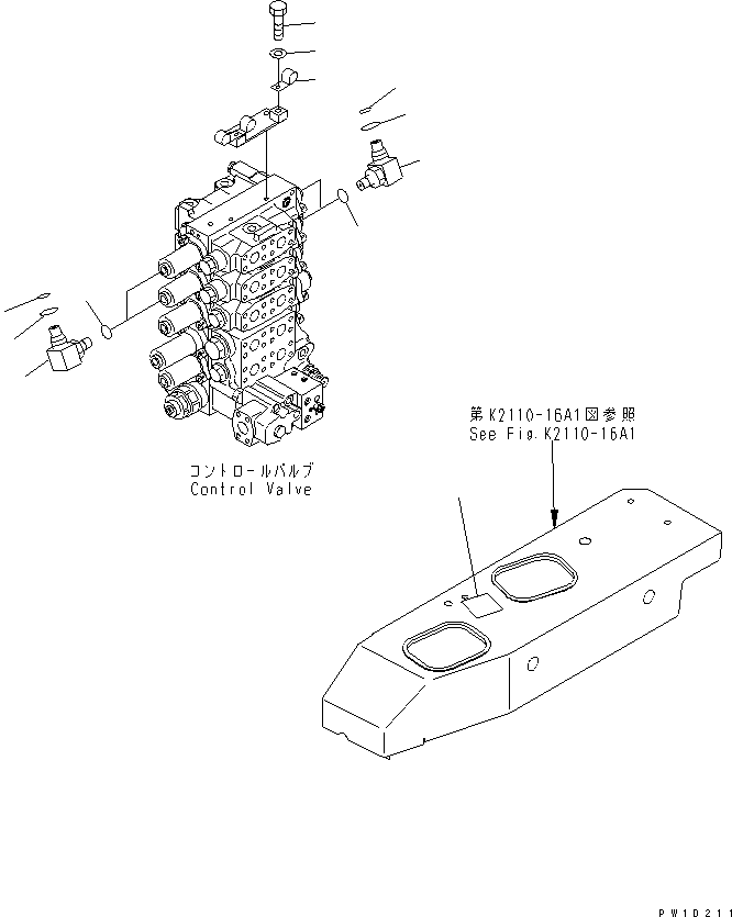 Bulldozers Komatsu / D275A-5 S/N 25001-UP(d275a-5c) / RIPPER CONTROL(#25001-26075)(241030 : K2520-01A0)