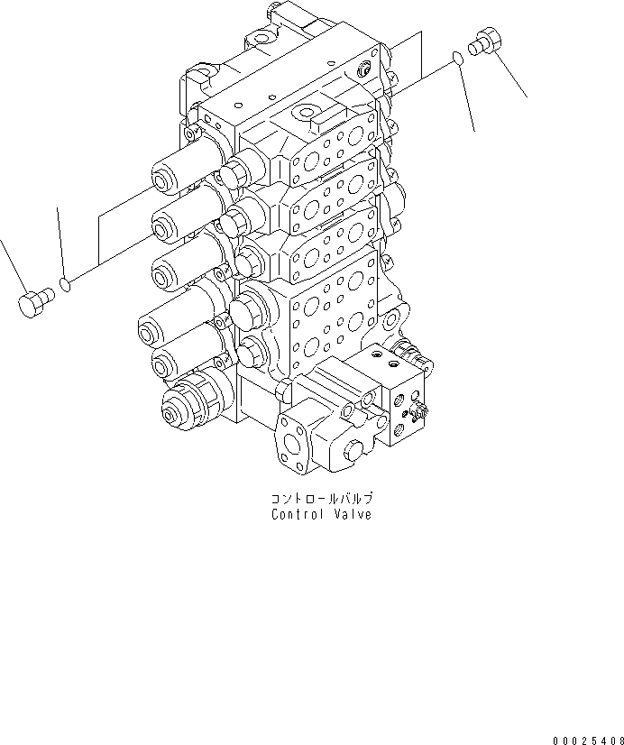 Bulldozers Komatsu / D275A-5 S/N 25001-UP(d275a-5c) / RIPPER CONTROL (WITHOUT RIPPER)(#25001-26075)(241050 : K2520-01A1)