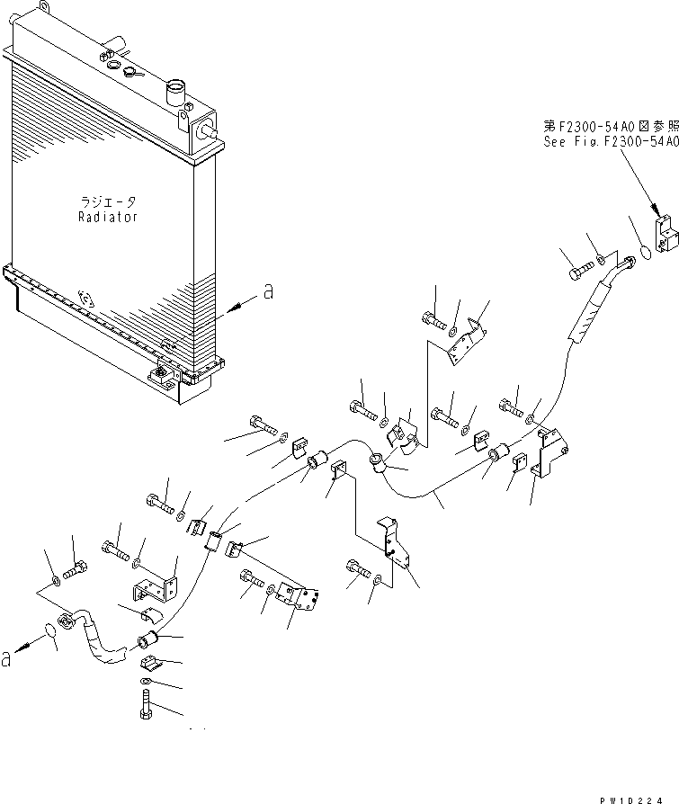 Bulldozers Komatsu / D275AX-5 S/N 20001-UP(d275ax-c) / OIL COOLER LINE (1/2)(060020 : C0400-01A0)