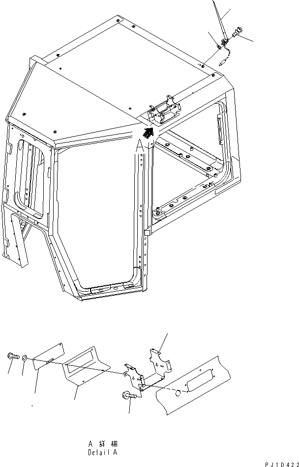 Bulldozers Komatsu / D275AX-5 S/N 20001-UP(d275ax-c) / CAB (RADIO LESS)(240220 : K0210-08A1)