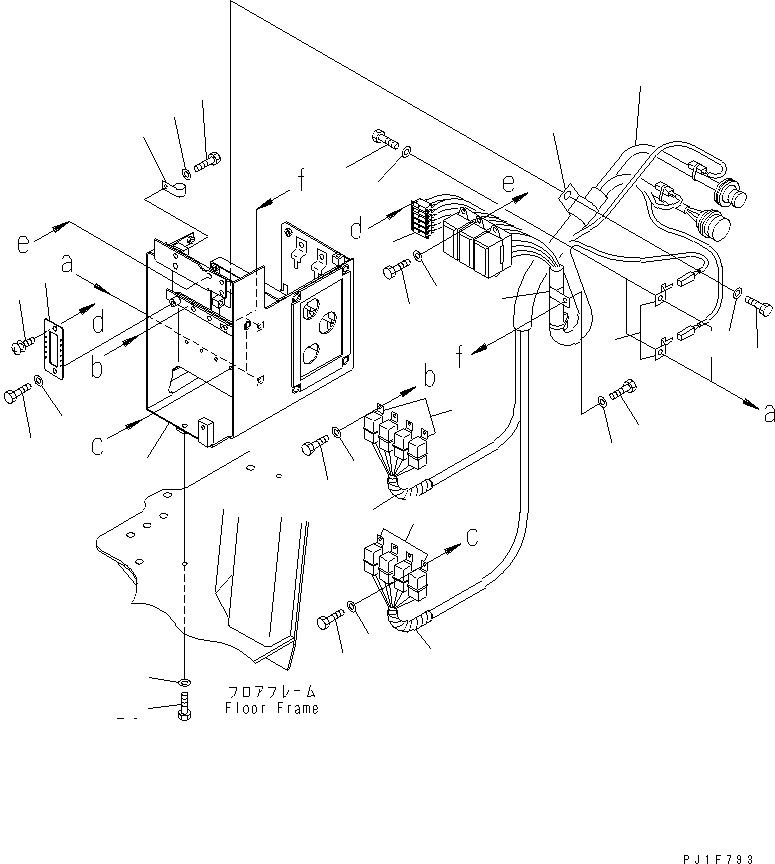 Bulldozers Komatsu / D275AX-5 S/N 20001-UP(d275ax-c) / WIRING (RELAY BOX) (FOR HEAVY DUTY WIRING)(240570 : K2110-04A1)
