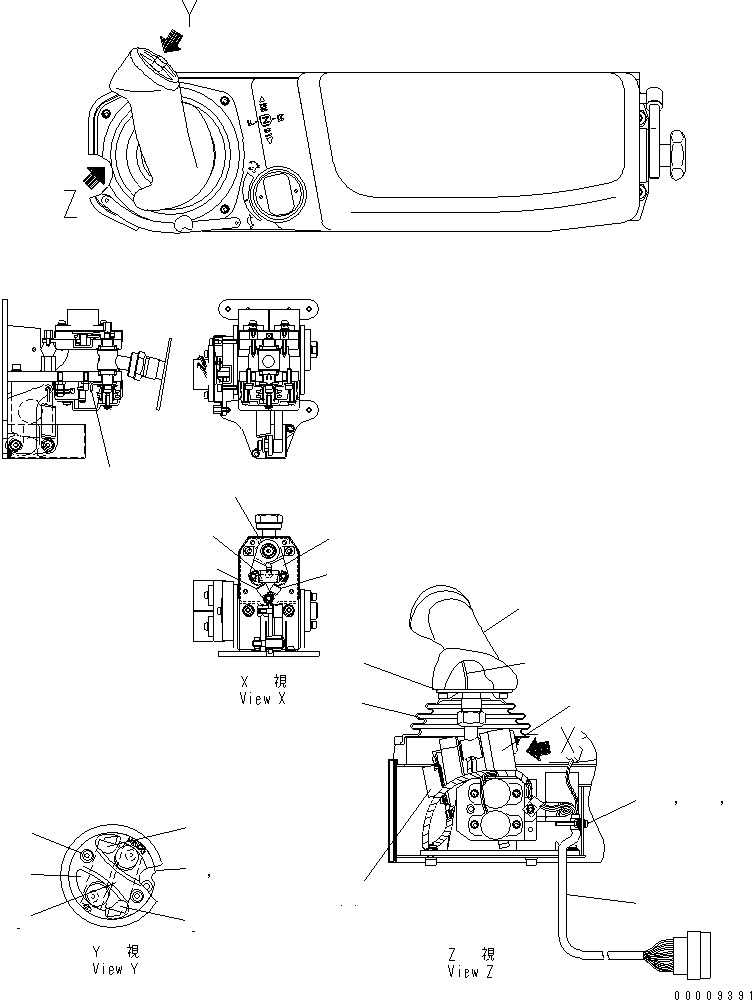 Bulldozers Komatsu / D275AX-5 S/N 20001-UP(d275ax-c) / TRAVEL CONTROL LEVER(240640 : K2110-06A0)