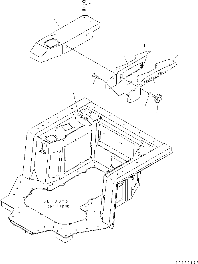 Bulldozers Komatsu / D275AX-5 S/N 20001-UP(d275ax-c) / ARM REST (WITHOUT RIPPER)(240770 : K2110-16A0)