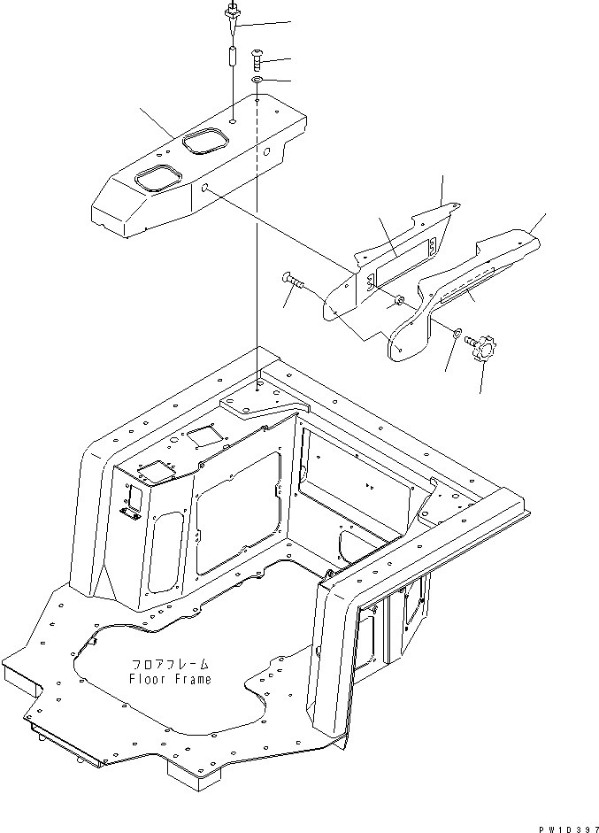 Bulldozers Komatsu / D275AX-5 S/N 20001-UP(d275ax-c) / ARM REST (WITH GIANT RIPPER)(240780 : K2110-16A1)