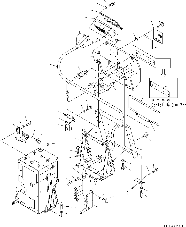 Bulldozers Komatsu / D275AX-5 S/N 20001-UP(d275ax-c) / DASHBOARD (WITHOUT CAB) (WITHOUT SHOE SLIP CONTROL)(240990 : K2210-01A4)