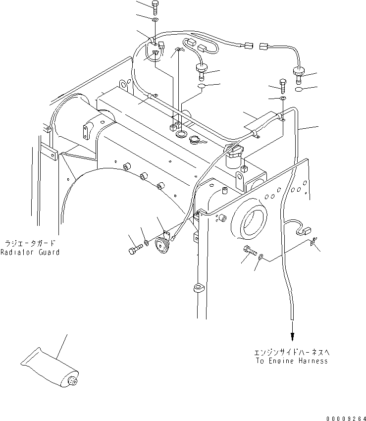 Bulldozers Komatsu / D275AX-5 S/N 20001-UP(d275ax-c) / WIRING (RADIATOR) (FOR LANDFILL SPEC.)(270200 : M2110-10A2)