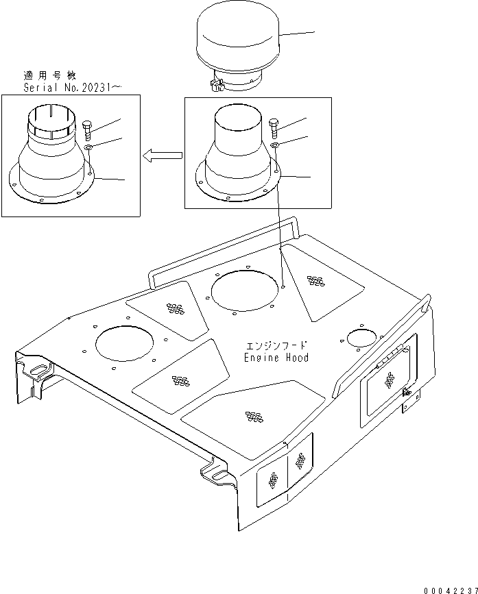Bulldozers Komatsu / D275AX-5 S/N 20001-UP(d275ax-c) / PRECLEANER DUCT (ENGINEER)(270500 : M2190-01A2)