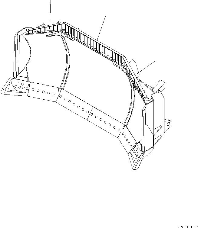 Bulldozers Komatsu / D275AX-5 S/N 20001-UP(d275ax-c) / SPILL GUARD (FULL-U BLADE)(330190 : T2120-01A8)