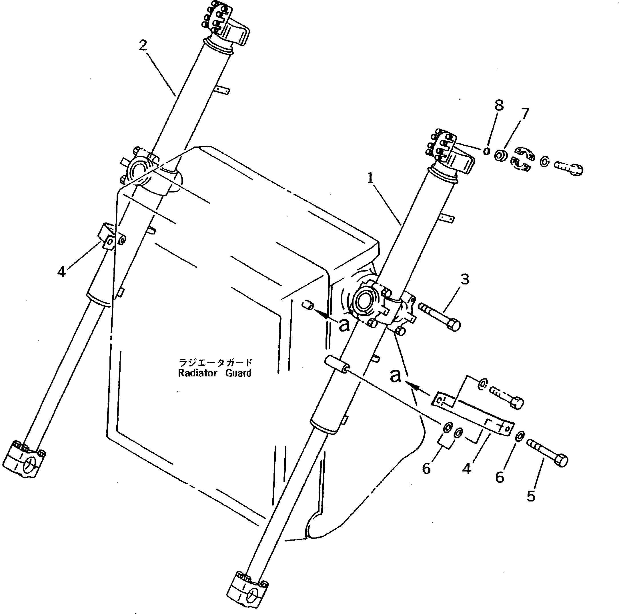 Bulldozers Komatsu / D275AX-5 S/N 20001-UP(d275ax-c) / BLADE LIFT CYLINDER (FOR SHIPPING)(330220 : T2140-01A1)