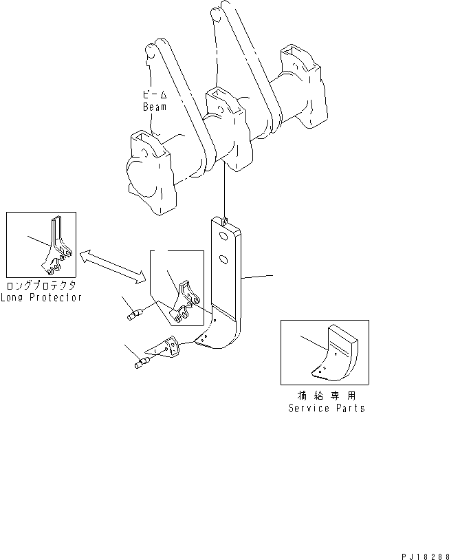 Bulldozers Komatsu / D275AX-5 S/N 20001-UP(d275ax-c) / RIPPER SHANK (FOR MULTI RIPPER)(330340 : T2420-01A0)