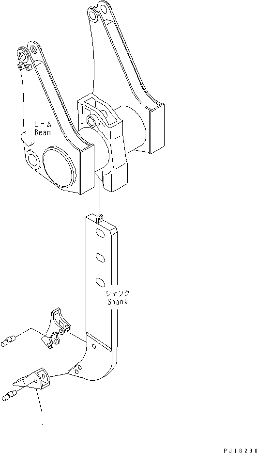 Bulldozers Komatsu / D275AX-5 S/N 20001-UP(d275ax-c) / RIPPER POINT(330350 : T2430-01A0)