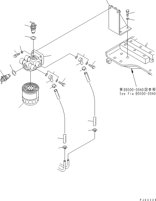Bulldozers Komatsu / D31EX-21A-M S/N 50501-UP(d31ex-0r) / CORROSION RESISTOR(030070 : B0000-07A0)