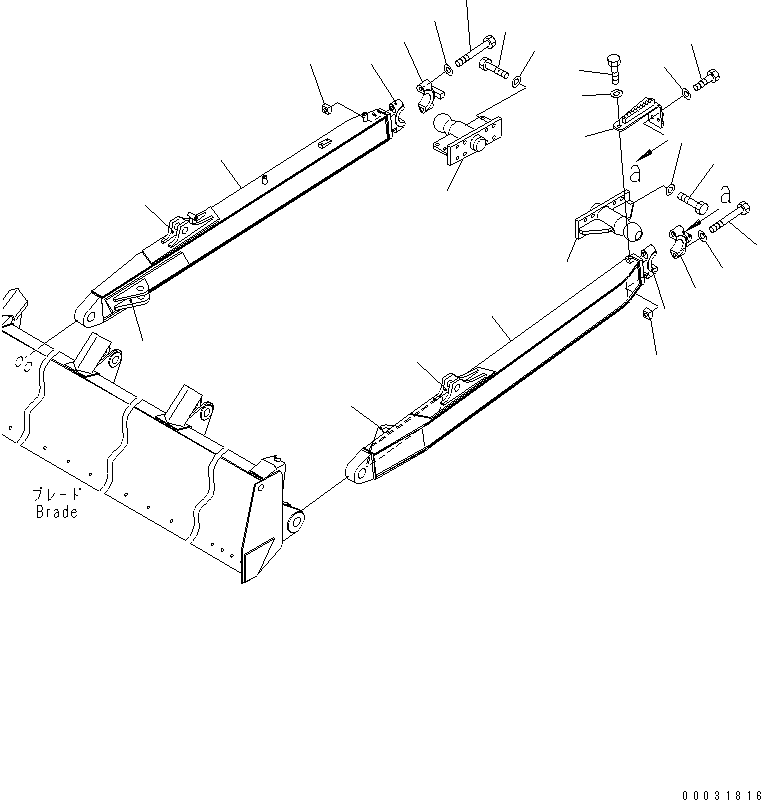 Bulldozers Komatsu / D31PLL-21-IN S/N 1001-UP (For Indonesia)(d31pll1c) / DOZER FRAME(330010 : T2110-01A0)