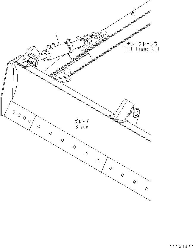 Bulldozers Komatsu / D31PLL-21-IN S/N 1001-UP (For Indonesia)(d31pll1c) / TILT CYLINDER(330050 : T2150-01A0)