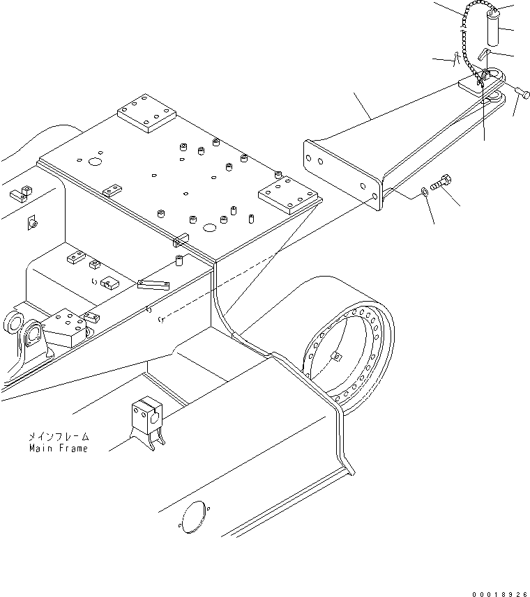 Bulldozers Komatsu / D31PLL-21-IN S/N 1001-UP (For Indonesia)(d31pll1c) / DRAWBAR(330080 : T2810-01A0)
