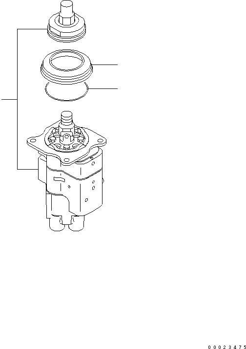 Bulldozers Komatsu / D31PLL-21-IN S/N 1001-UP (For Indonesia)(d31pll1c) / PPC VALVE(420030 : Y1670-01A0)