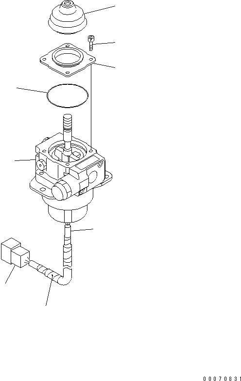 Bulldozers Komatsu / D31PLL-21-IN S/N 1001-UP (For Indonesia)(d31pll1c) / ELECTRIC LEVER(420040 : Y1679-01A0)