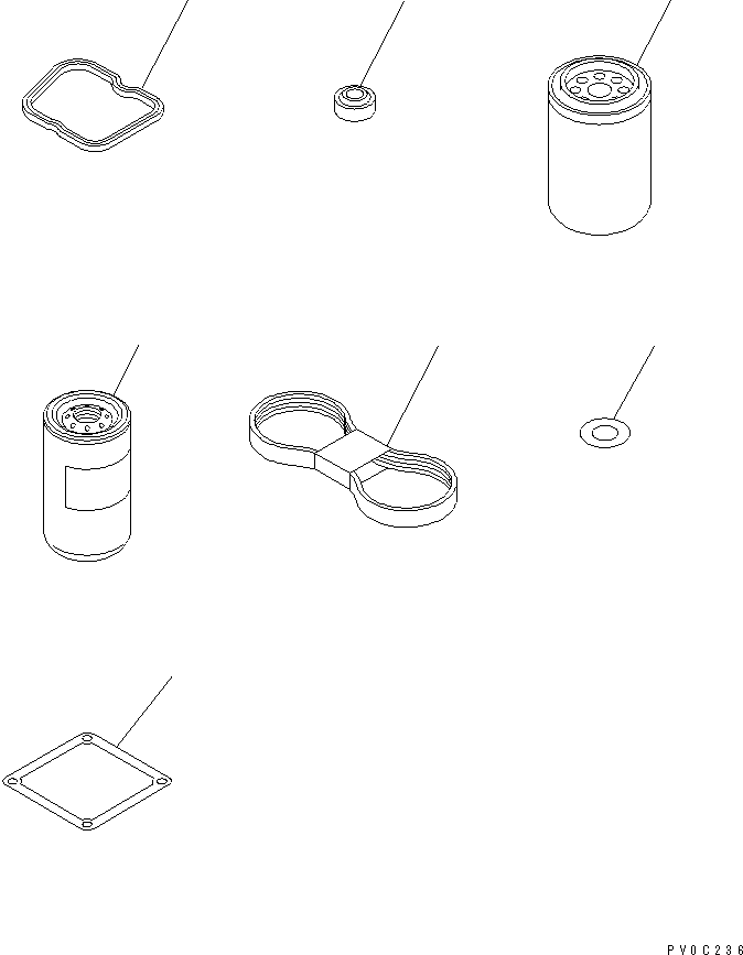 Bulldozers Komatsu / D31PX-21A-M S/N 50501-UP(d31px-0r) / SPARE PARTS(030080 : B0000-08A0)