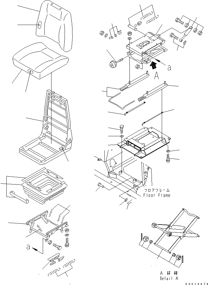 Bulldozers Komatsu / D31PX-21A S/N 50501-UP (Overseas Version)(d31px-1c) / OPERATOR