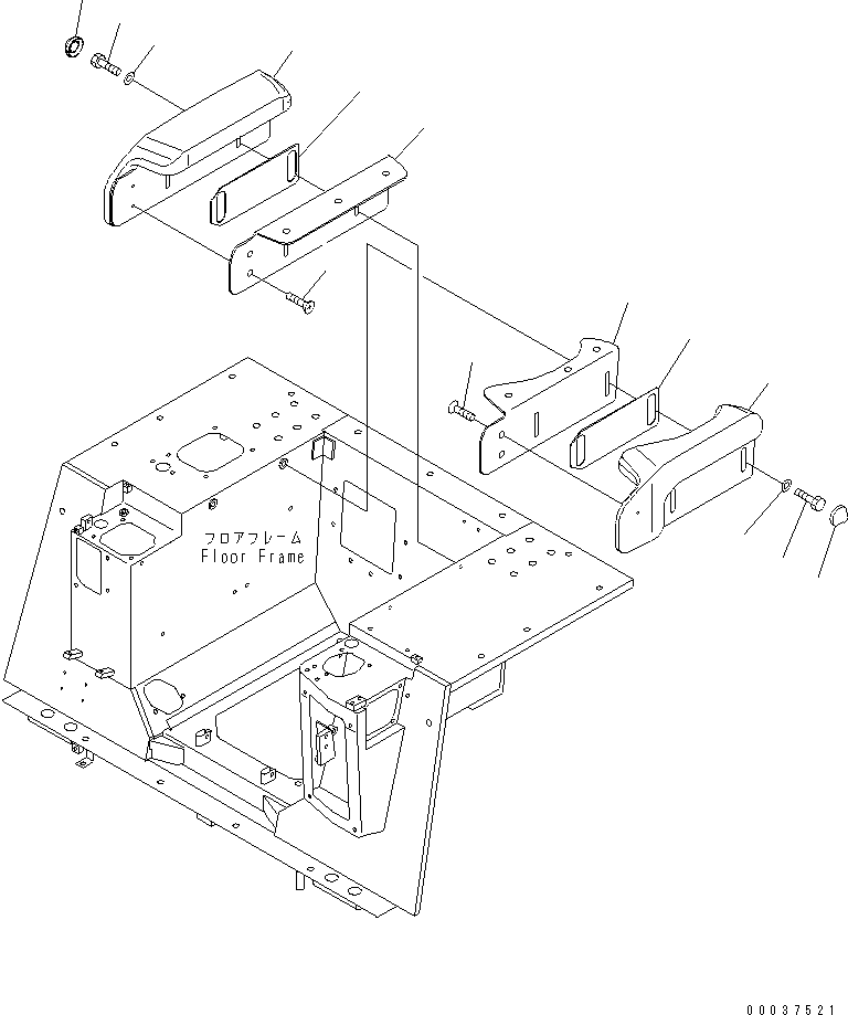 Bulldozers Komatsu / D31PX-21A S/N 50501-UP (Overseas Version)(d31px-1c) / ARM REST(#50864-)(240070 : K0130-01A0A)