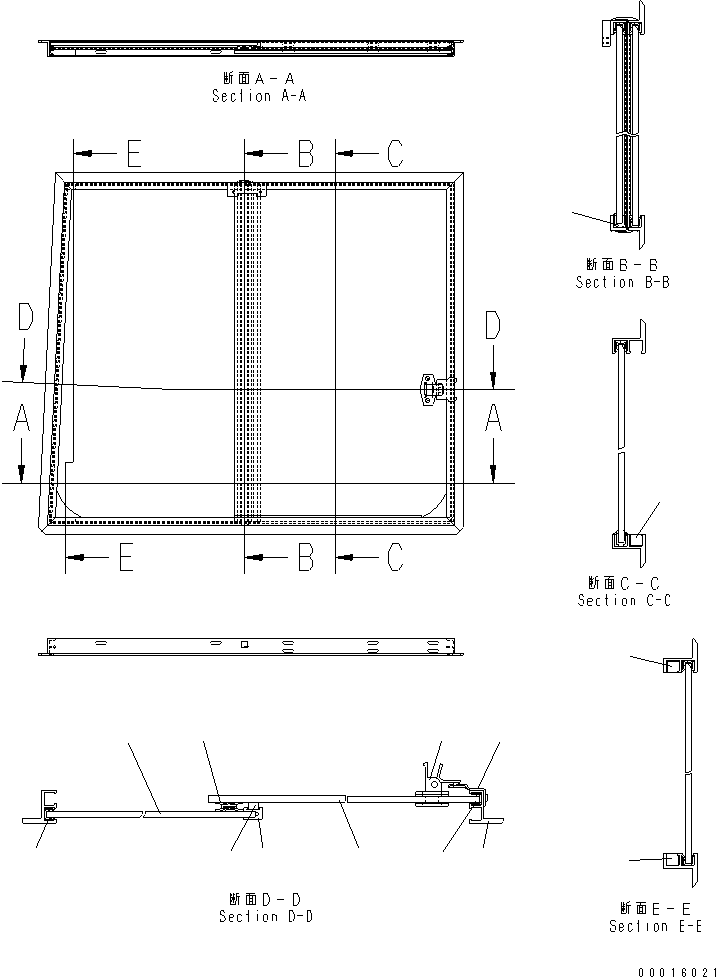 Bulldozers Komatsu / D31PX-21A S/N 50501-UP (Overseas Version)(d31px-1c) / SASH ASS