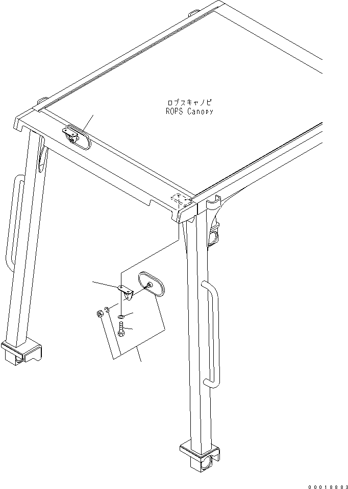 Bulldozers Komatsu / D31PX-21A S/N 50501-UP (Overseas Version)(d31px-1c) / REAR VIEW MIRROR(240250 : K0320-01A0)