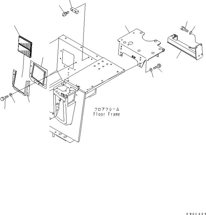 Bulldozers Komatsu / D31PX-21A S/N 50501-UP (Overseas Version)(d31px-1c) / AIR CONDITIONER (FILTER)(240270 : K0710-01A0)