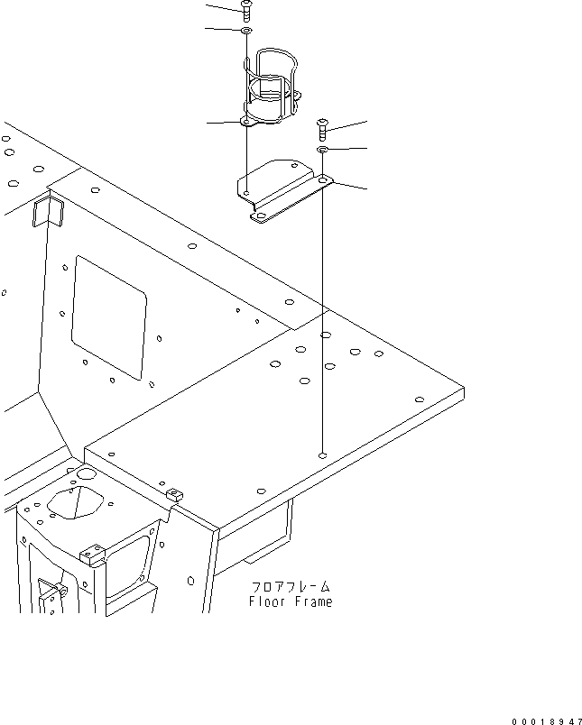 Bulldozers Komatsu / D31PX-21A S/N 50501-UP (Overseas Version)(d31px-1c) / CUP HOLDER (WITHOUT CAB)(240440 : K0860-01A0)