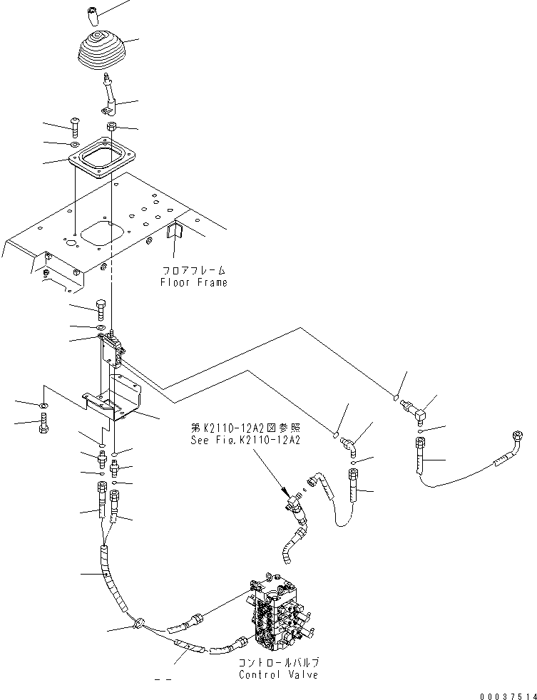Bulldozers Komatsu / D31PX-21A S/N 50501-UP (Overseas Version)(d31px-1c) / FLOOR FRAME (COVER) (FOR REAR ATTACHMENT)(240690 : K2110-16A2)