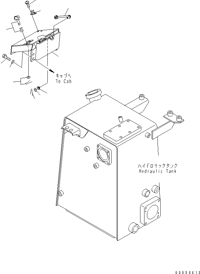 Bulldozers Komatsu / D31PX-21A S/N 50501-UP (Overseas Version)(d31px-1c) / FLOOR FRAME (COVER) (FOR CAB)(#50501-51649)(240720 : K2110-18A1)