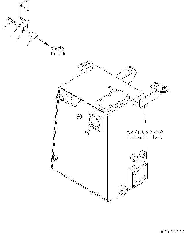 Bulldozers Komatsu / D31PX-21A S/N 50501-UP (Overseas Version)(d31px-1c) / FLOOR FRAME (COVER) (FOR CAB)(#51650-)(240730 : K2110-18A1A)