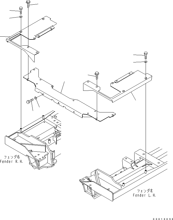Bulldozers Komatsu / D31PX-21A S/N 50501-UP (Overseas Version)(d31px-1c) / SIDE FLOOR (FOR CANOPY)(240800 : K2160-01A0)