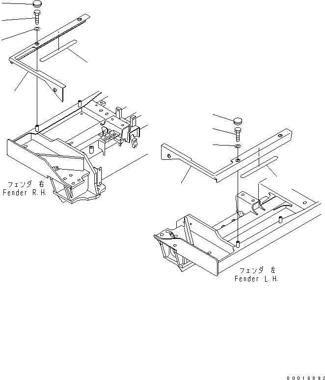 Bulldozers Komatsu / D31PX-21A S/N 50501-UP (Overseas Version)(d31px-1c) / SIDE FLOOR (FOR CAB)(240810 : K2160-01A1)