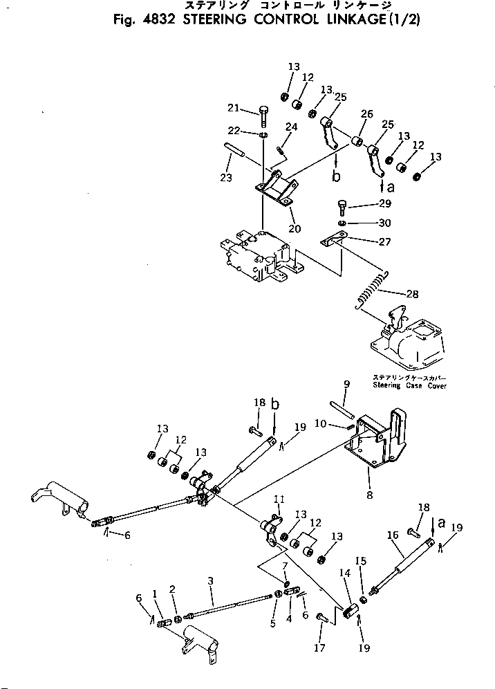 Crawler Loaders Komatsu / D31Q-17 S/N 32001-UP(d31q-17c) / STEERING CONTROL LINKAGE (1/2)(240190 : 4832) Crawler Loaders Komatsu / D31Q-17 S/N 32001-UP(d31q-17c) / STEERING CONTROL LINKAGE (1/2)(240190 : 4832)