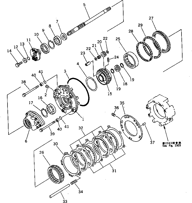 Crawler Loaders Komatsu / D31Q-18 S/N 40001-UP(d31q-18r) / TRANSMISSION (REVERSE HOUSING) (2/7)(060040 : 2502) Crawler Loaders Komatsu / D31Q-18 S/N 40001-UP(d31q-18r) / TRANSMISSION (REVERSE HOUSING) (2/7)(060040 : 2502)