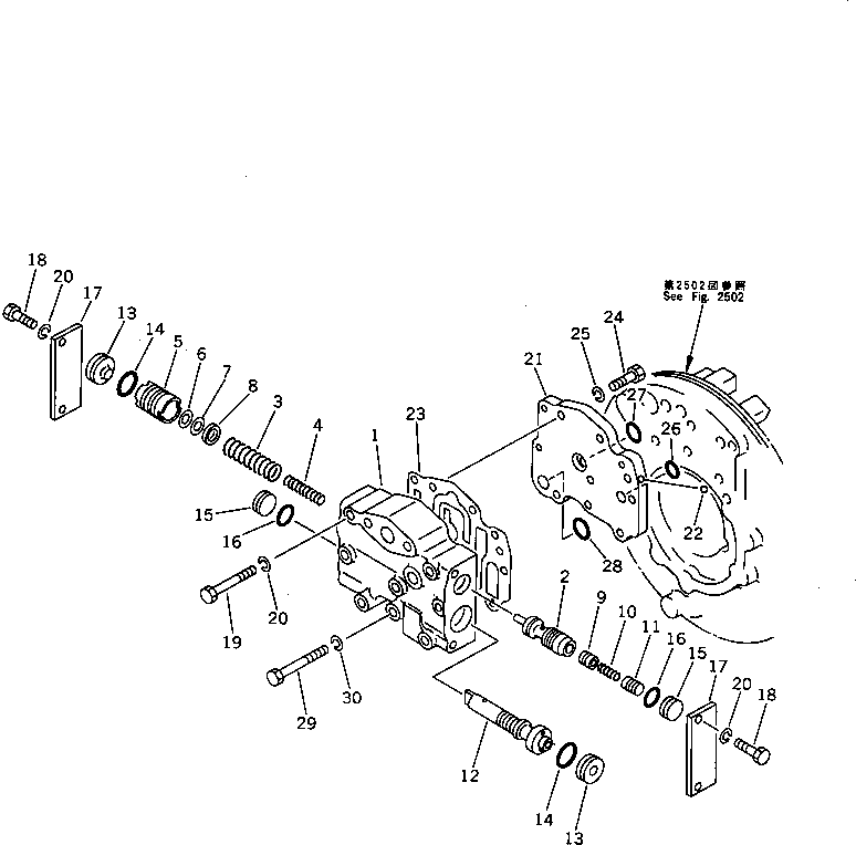 Crawler Loaders Komatsu / D31Q-18 S/N 40001-UP(d31q-18r) / TRANSMISSION VALVE (MODULATION)(060100 : 2551) Crawler Loaders Komatsu / D31Q-18 S/N 40001-UP(d31q-18r) / TRANSMISSION VALVE (MODULATION)(060100 : 2551)