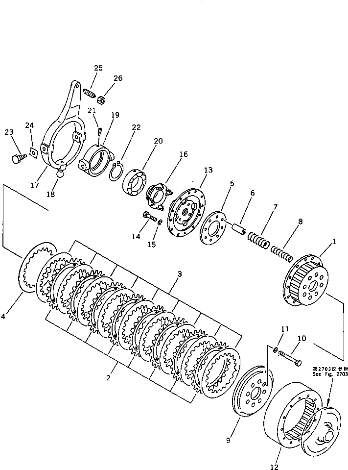 Crawler Loaders Komatsu / D31Q-18 S/N 40001-UP(d31q-18r) / STEERING CLUTCH(060140 : 2621) Crawler Loaders Komatsu / D31Q-18 S/N 40001-UP(d31q-18r) / STEERING CLUTCH(060140 : 2621)