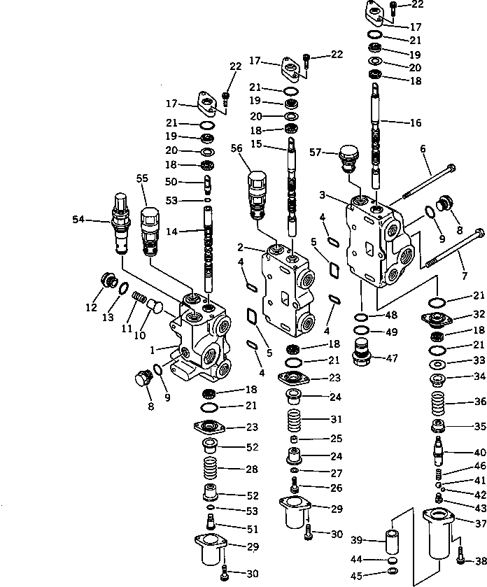 Crawler Loaders Komatsu / D31S-18 S/N 40001-UP(d31s-18r) / HYDRAULIC CONTROL VALVE (1/2) (MULTI PURPOSE BUCKET)(180060 : 6211) Crawler Loaders Komatsu / D31S-18 S/N 40001-UP(d31s-18r) / HYDRAULIC CONTROL VALVE (1/2) (MULTI PURPOSE BUCKET)(180060 : 6211)