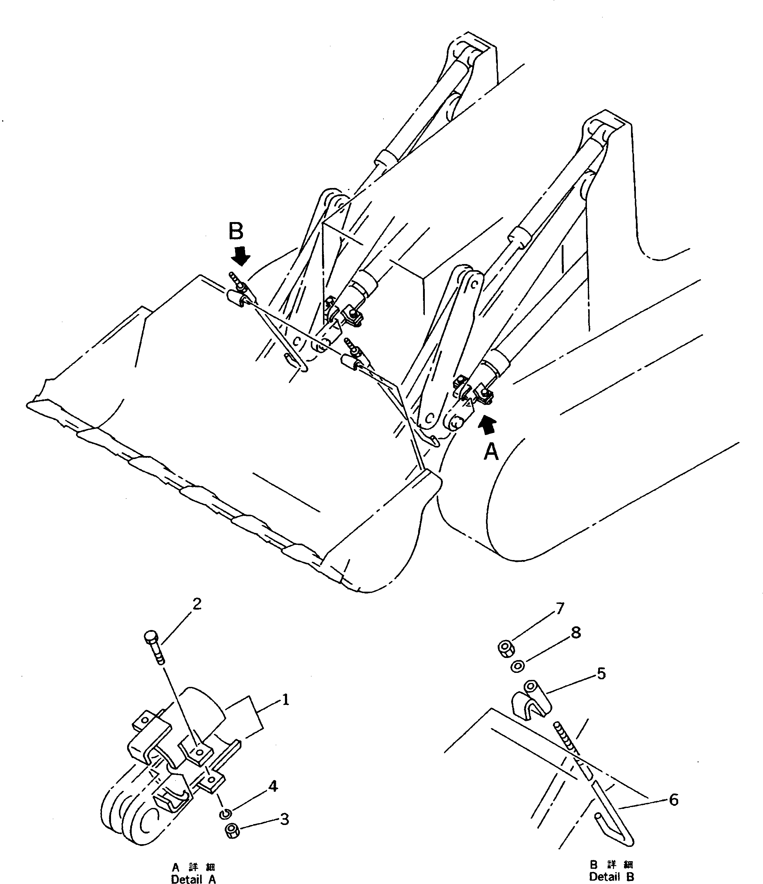 Crawler Loaders Komatsu / D31S-18 S/N 40001-UP(d31s-18r) / BUCKET LOCK(210030 : 7031) Crawler Loaders Komatsu / D31S-18 S/N 40001-UP(d31s-18r) / BUCKET LOCK(210030 : 7031)